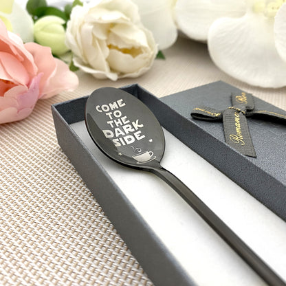 Come to the dark side - Funny custom spoon - Gift for fan