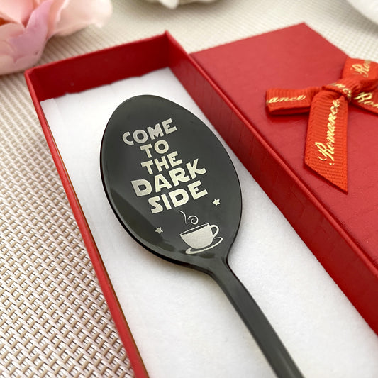 Come to the dark side - Funny custom spoon - Gift for fan